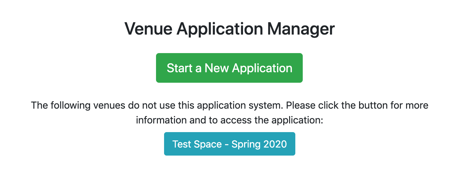 Start a New Application